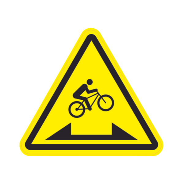 Panneau Triangle Dibon VTT Creux TRI-DIB180